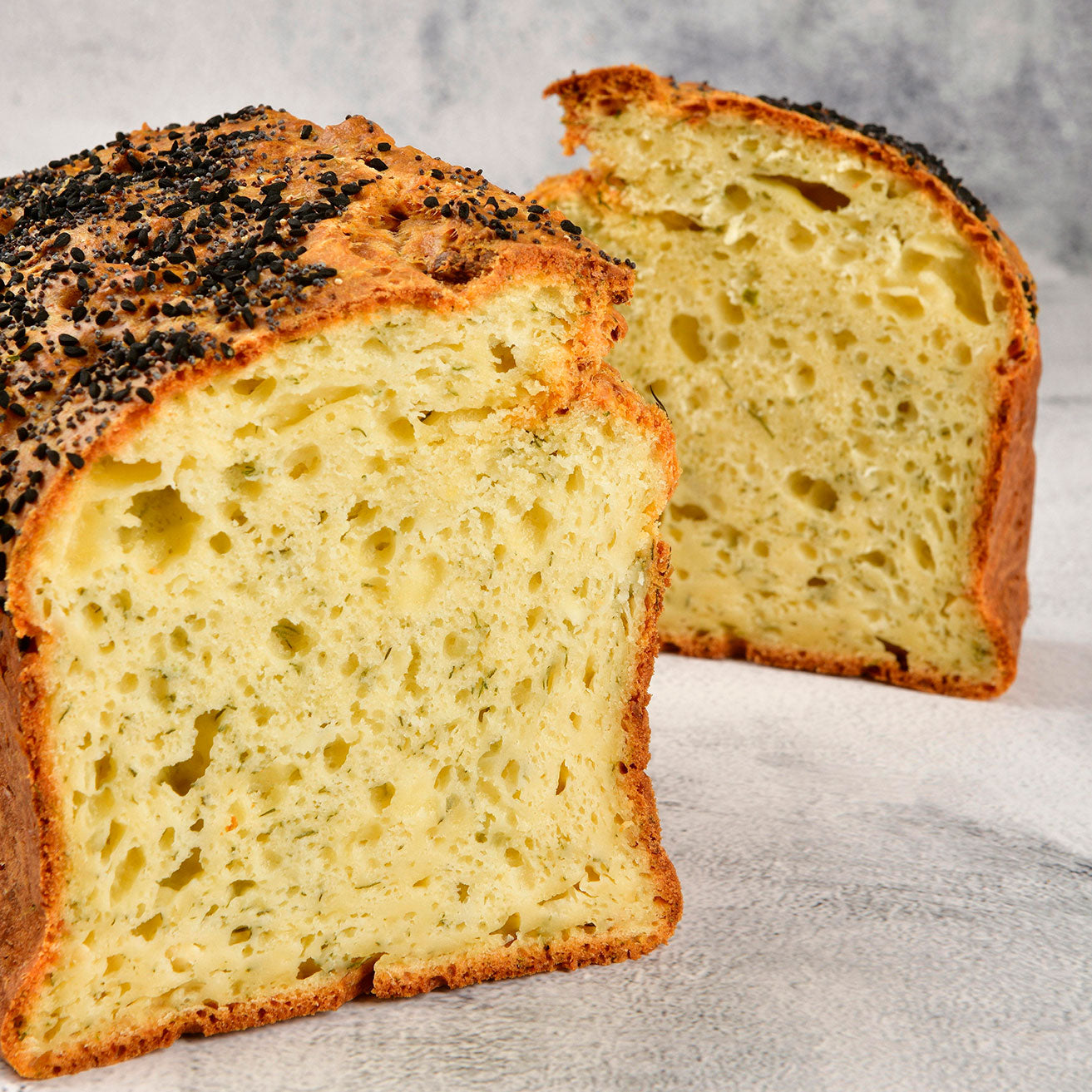 Beyaz Peynirli & Dereotlu Kek