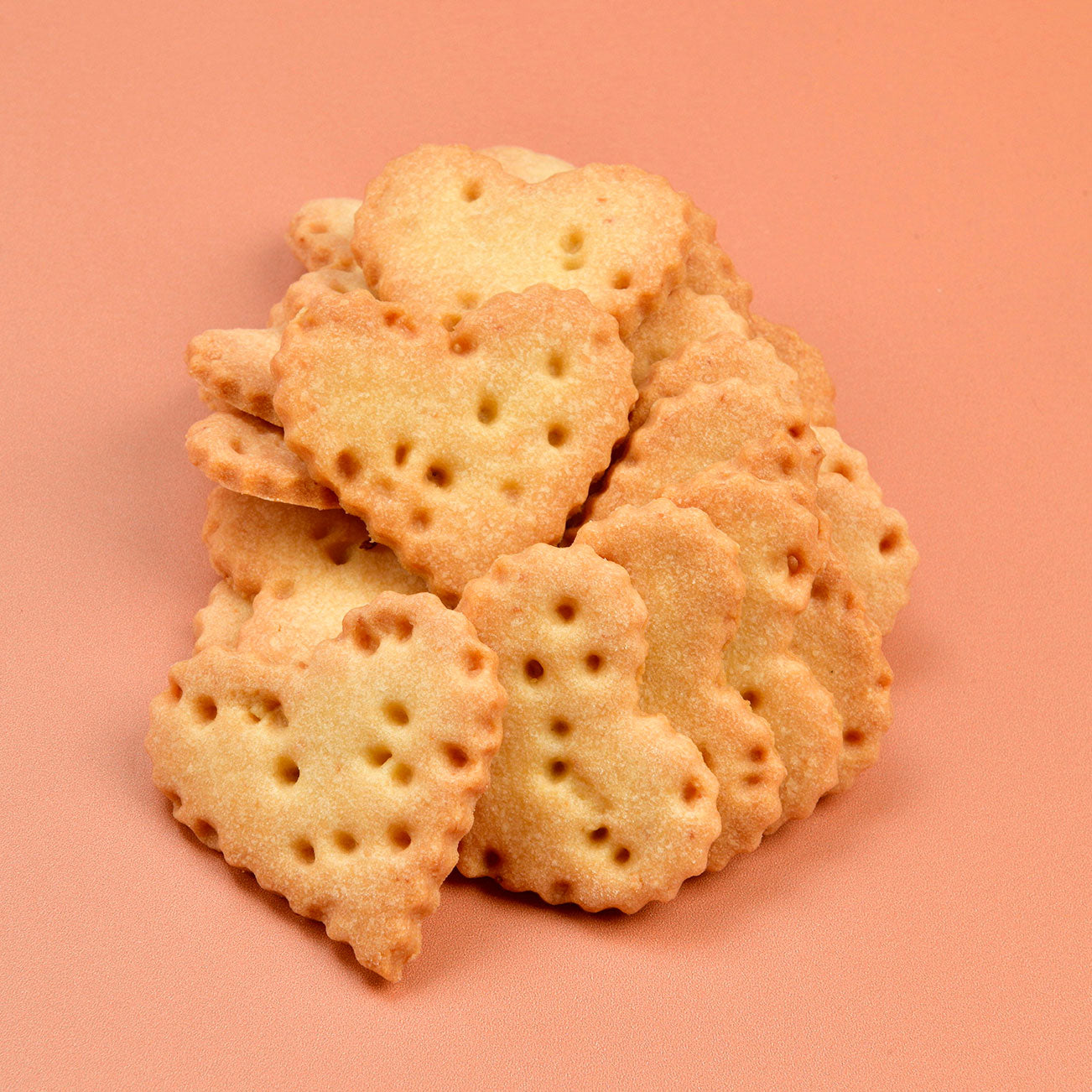 Badem Unlu & Vanilyalı Kalp Bisküvi