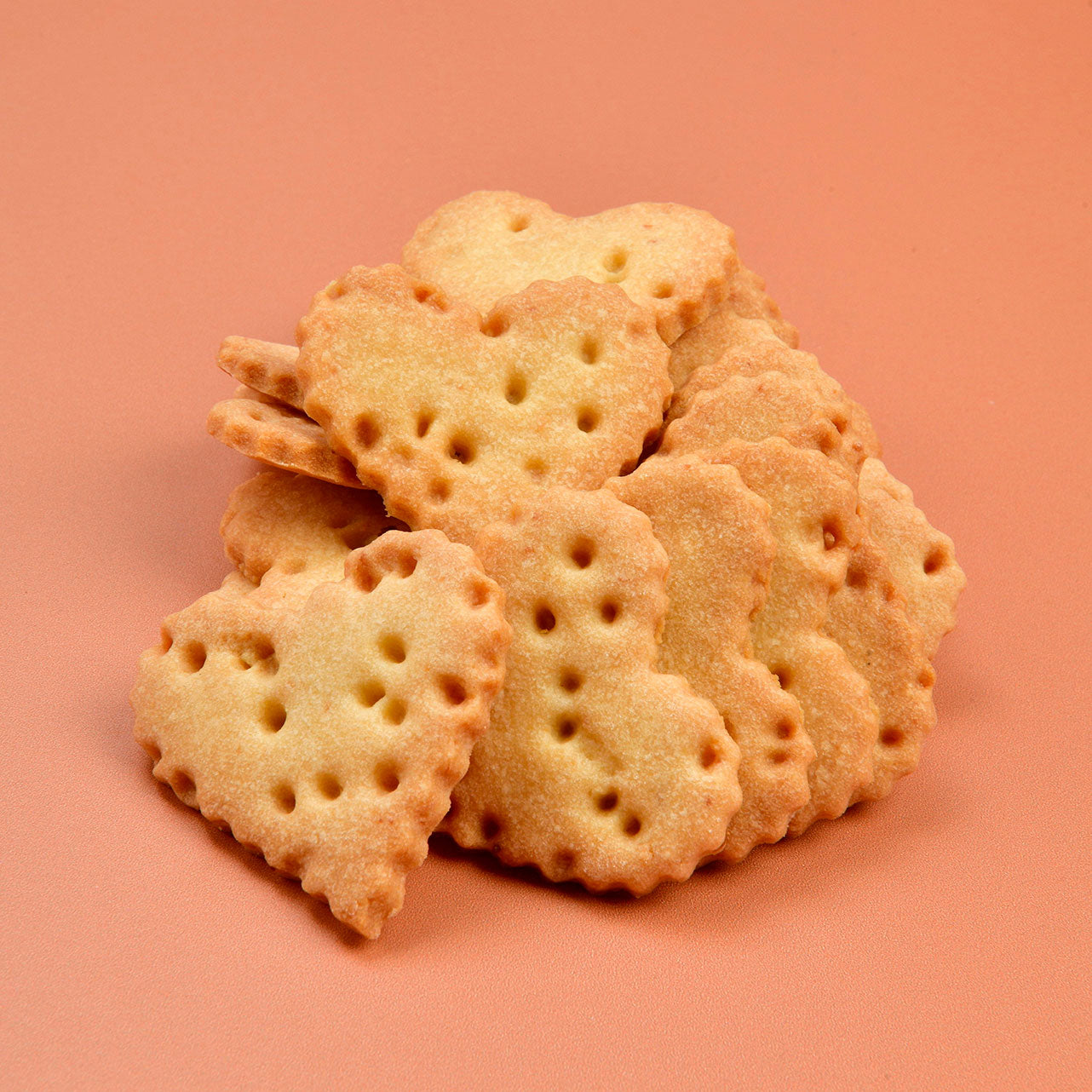 Badem Unlu & Vanilyalı Kalp Bisküvi