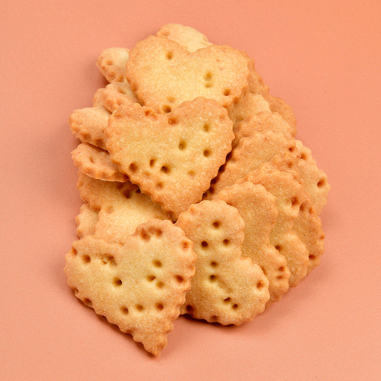 Badem Unlu & Vanilyalı Kalp Bisküvi